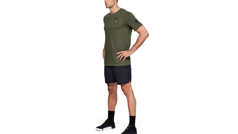 Under Armour UA Freedom Sentinel T-Shirt - Mens, Medium, Marine OD Green, 1352152390MD