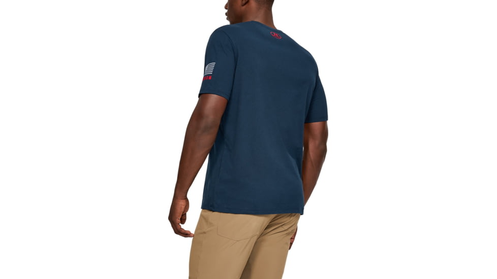Under Armour UA Freedom USA Chest T-Shirt - Mens, Academy, Extra Large, 1327555408XL