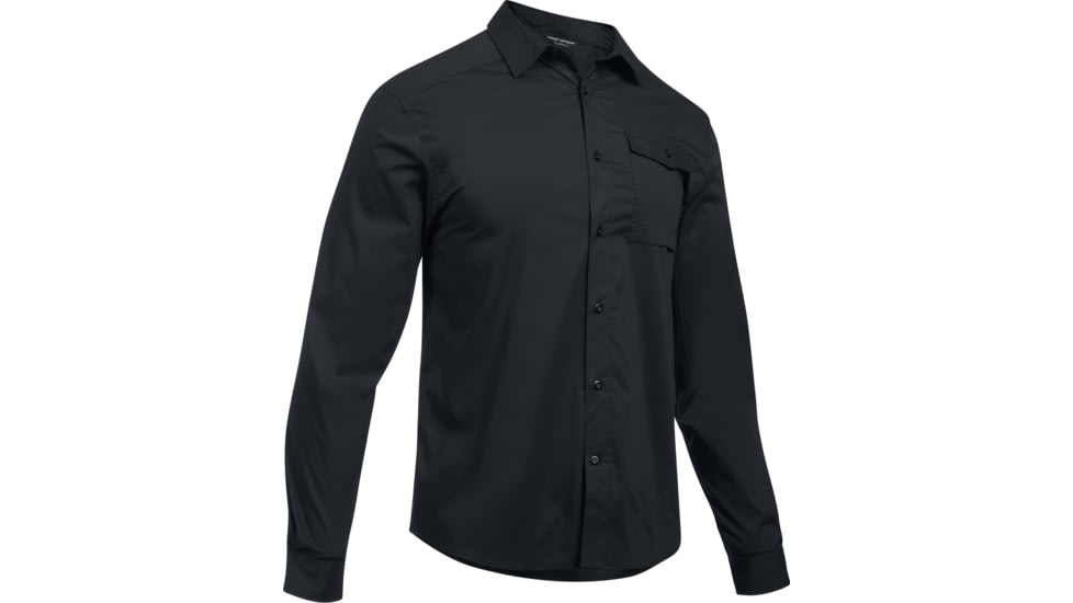 Under Armour UA Tactical Long Sleeve Button-Down Top - Mens, Black, 2X-Large, 12927290012X