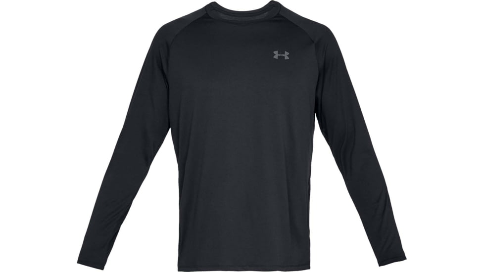 Under Armour UA Tech 2.0 Long Sleeve Shirt - Mens, Black, Large, 1328496001LG