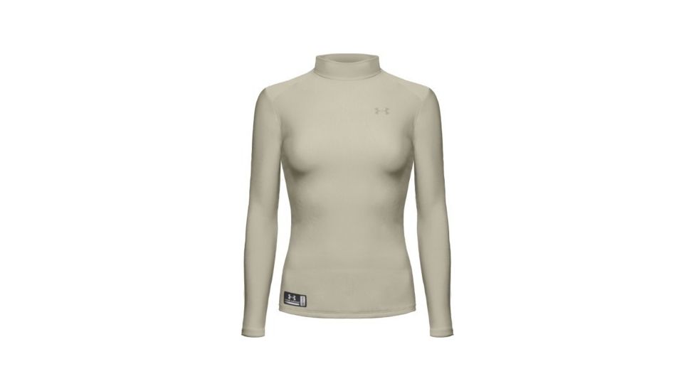 Under Armour Women's ColdGear Tactical Mock - Desert Color 1005563-290