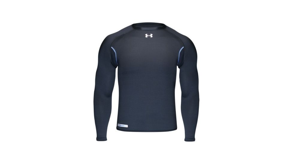 UnderArmour Men's ColdGear Base 3.0 Crew - Black Color 1004604-001