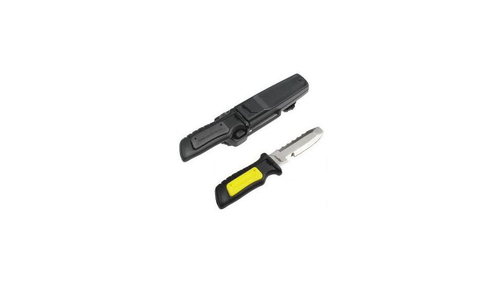 Underwater Kinetics Fusilier Hydralloy Knife, Blunt Tip, Yellow 0032705 30231 8