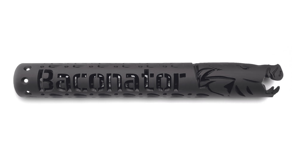 Unique-ARs Baconator Handguard, AR-15, 12 inch, Cerakote Armor Black/Anodize Black, bacon12
