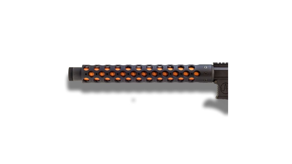 Unique-ARs BFG AR-15 Handguard, Cerakote Armor Black/Anodize Black, 7in, bfg7