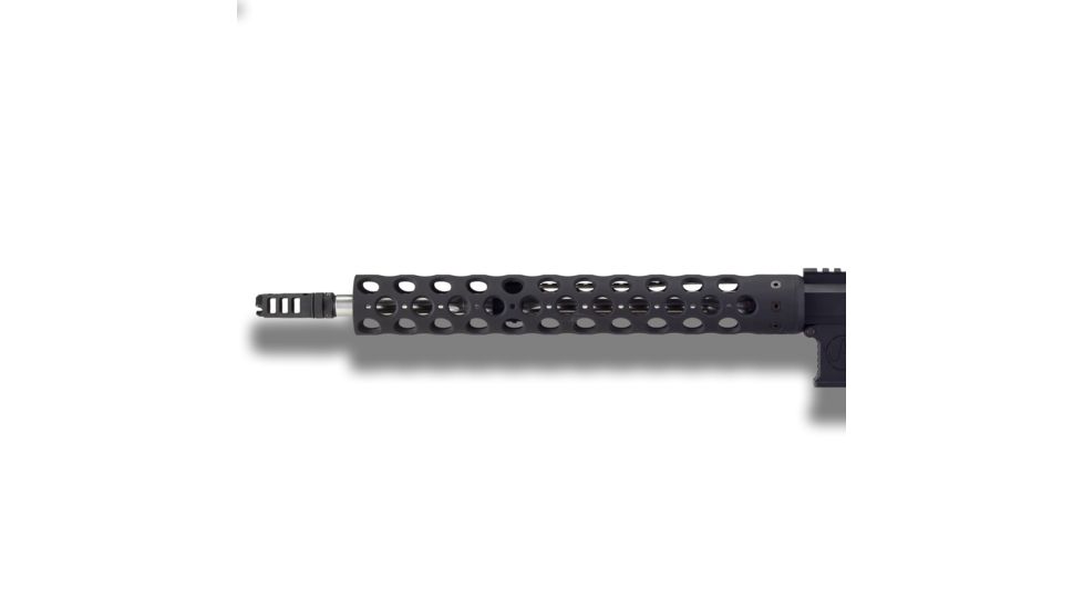 Unique-ARs BFG AR-15 Handguard, Cerakote Armor Black/Anodize Black, 15in bfg15