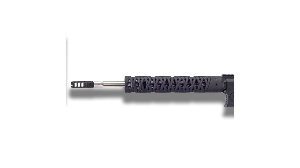 Unique-ARs Bones AR-15 Handguard, Cerakote Armor Black/Anodize Black, 12in bones12