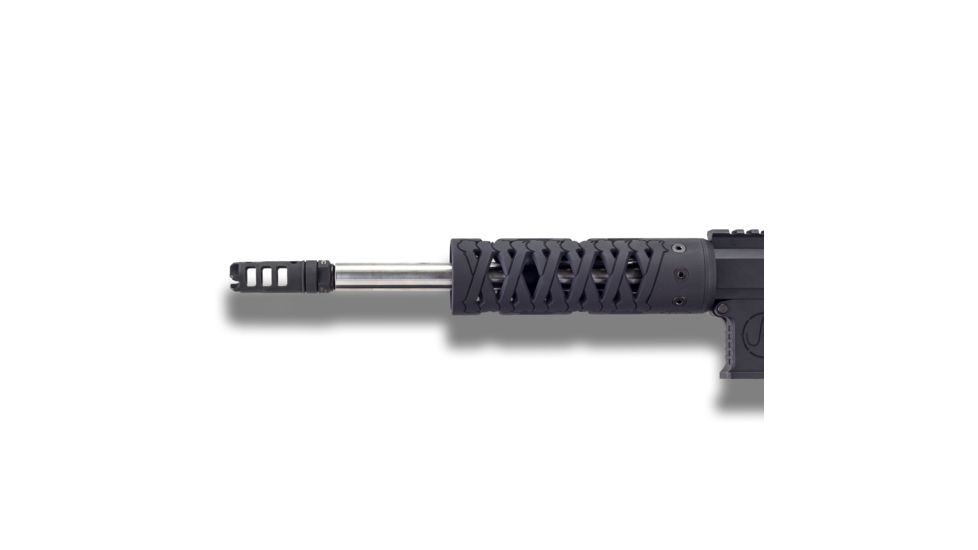 Unique-ARs Bones AR-15 Handguard, Cerakote Armor Black/Anodize Black, 7in bones7