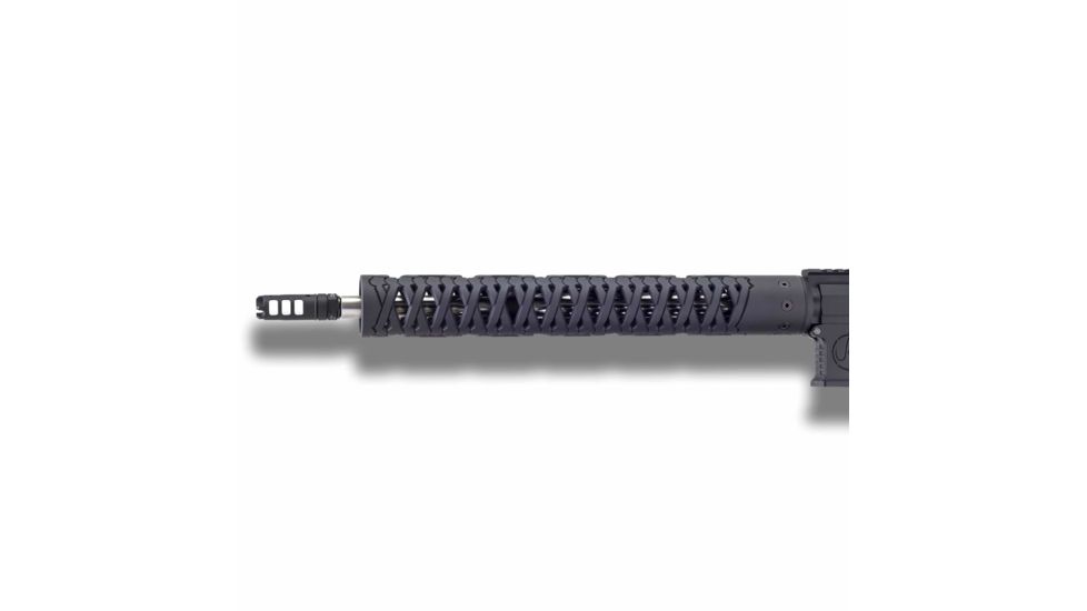 Unique-ARs Bones Handguard with Dolos Locking Ring, Cerakote Armor Black, 15 in dolosbones15
