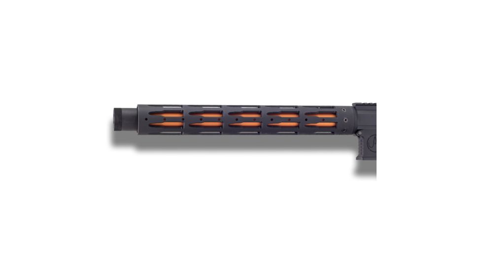 Unique-ARs Bullets AR-15 Handguard, Cerakote Armor Black/Anodize Black, 7in, bullet7