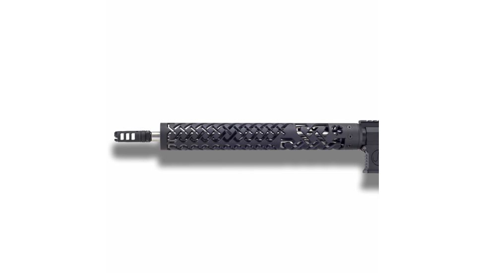 Unique-ARs Celtic Handguard with Dolos Locking Ring, Cerakote Armor Black, 15 in dolosceltic15