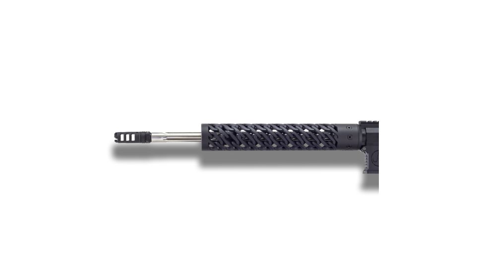 Unique-ARs Chains AR-15 Handguard, Cerakote Armor Black/Anodize Black, 12in chains12