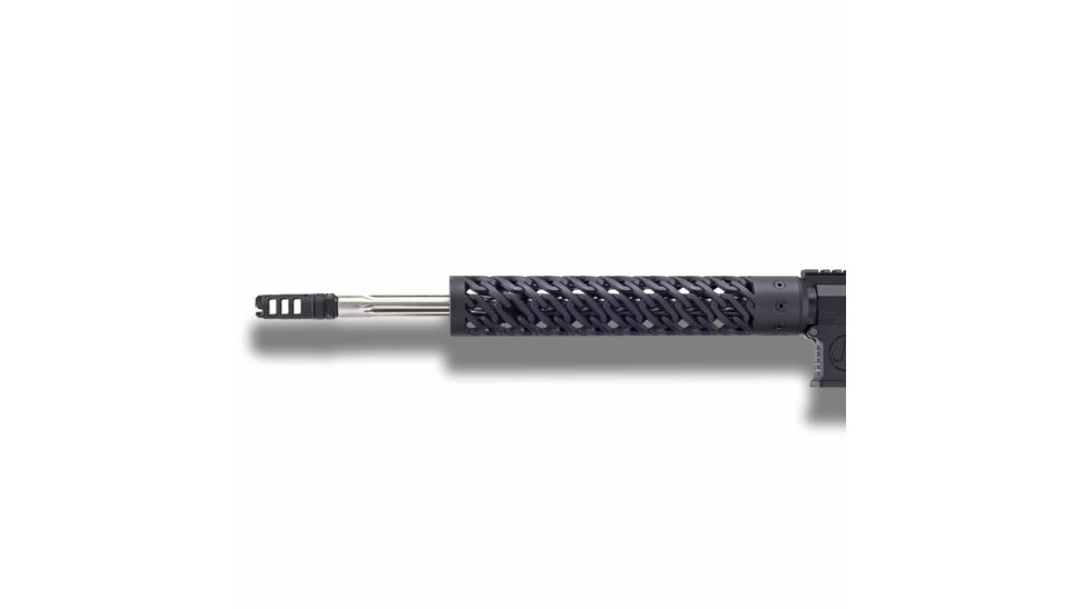 Unique-ARs Chains Handguard with Dolos Locking Ring, Cerakote Armor Black, 12 in doloschains12