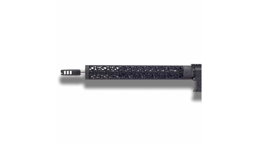 Unique-ARs Juliette Handguard with Dolos Locking Ring, Cerakote Armor Black, 15 in dolosjuliette15