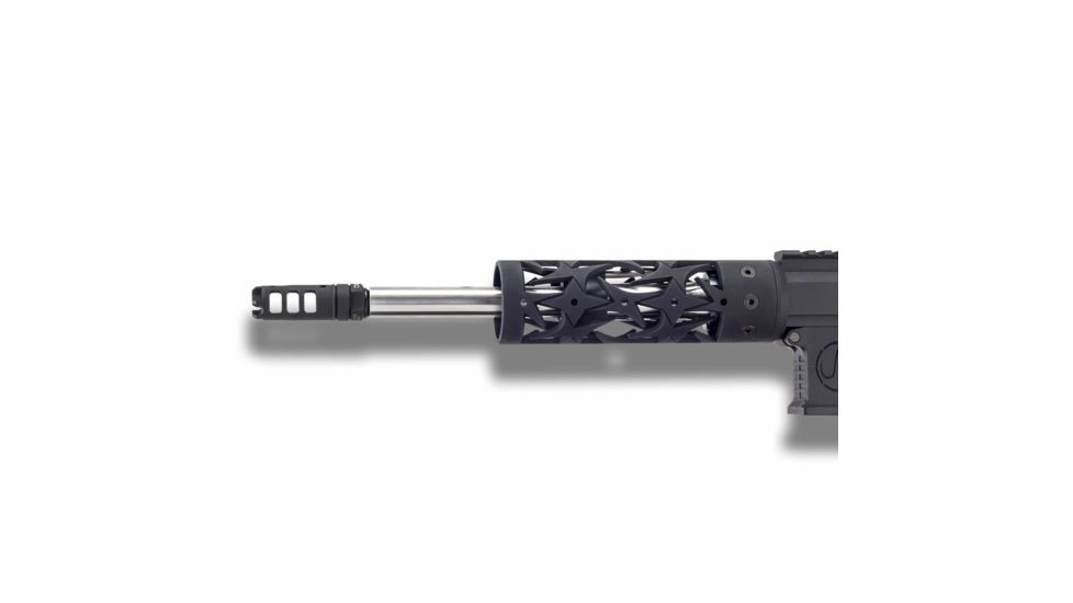 Unique-ARs Razor Handguard with Dolos Locking Ring, Cerakote Armor Black, 7 in dolosrazor7