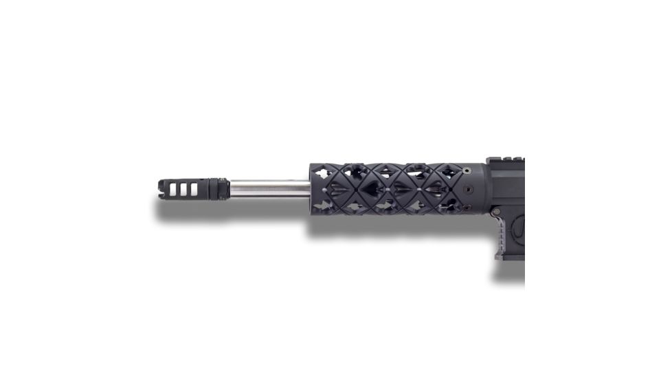 Unique-ARs Vegas AR-15 Handguard, Cerakote Armor Black/Anodize Black, 7in vegas7