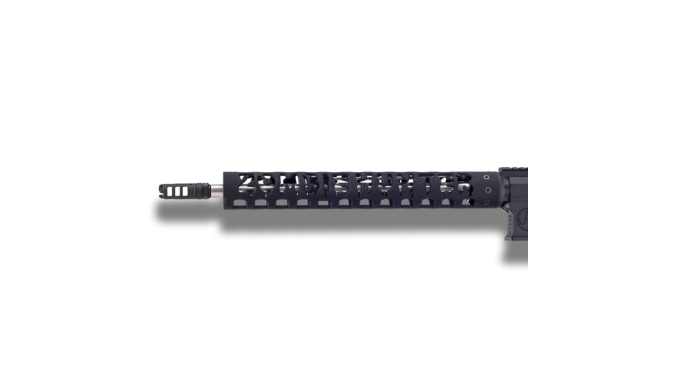 Unique-ARs Zombie Hunter AR-15 Handguard, Cerakote Armor Black/Anodize Black, 15in zombie15