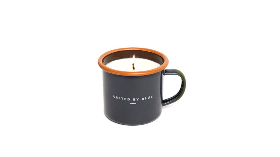 United By Blue Morning Dip Enamel Steel Candle Mug, Slate, 9oz, 710-012-03613