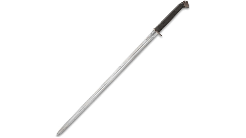 United Cutlery Honshu Double Edge Sword, 30.5 satin finish 1065 carbon steel blade, Black TPR handle, UC3245ND