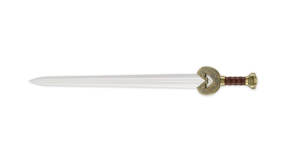 LOTR Herugrim Sword, 27.5in Blade w/Wood Display