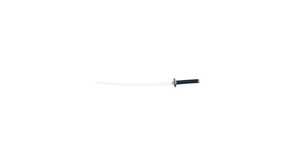 United Cutlery Samurai Sword - Antique Silver, 28-7/8in 420 J2 Stainless Steel Blade, Cast Metal Handle Parts, Abs Grip, Black Braided Cord Wrap, Push Tang, UC1283