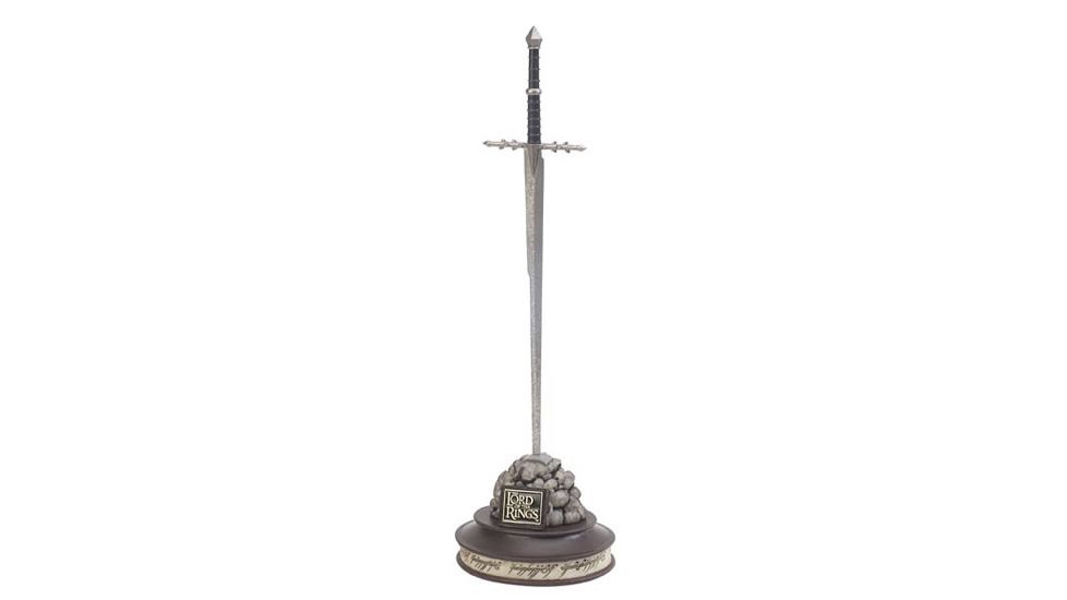 United Cutlery Sword Of The Ringwraiths - 1/5 Scale, Tempered 420 J2 Stainless Steel, False-Edged, Cast Metal, Antique Finish, Full-Length Tang Construction, UC1278MIN