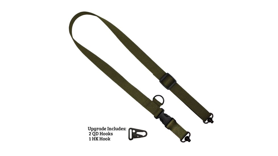 United States Tactical C1 2-to-1 Point 1.25in Tactical Sling, QD,Olive Drab, One Size, UST-SLC00103QD