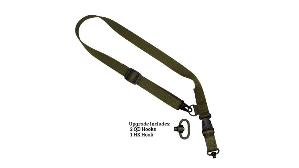 United States Tactical C1 2-to-1 Point 1.25in Tactical Sling, QD,Olive Drab, One Size, UST-SLC00103QD