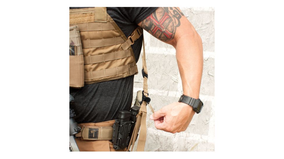 United States Tactical D2 2-Point 1.25in Tactical Sling, QD, Coyote, One Size, UST-SLD00202QD