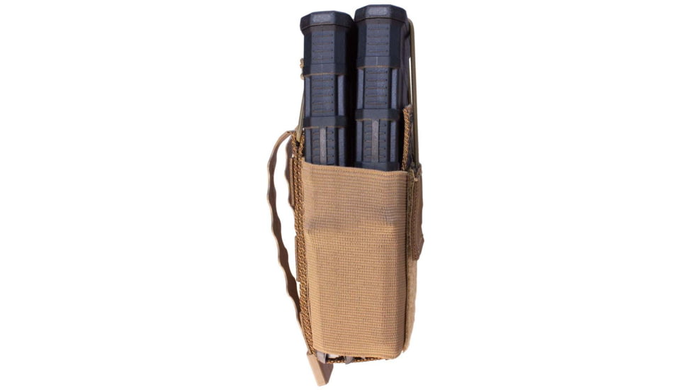 United States Tactical Rifle Mag Pouch w/Closure Lanyard, 2x2in, Coyote, UST-MOL03602