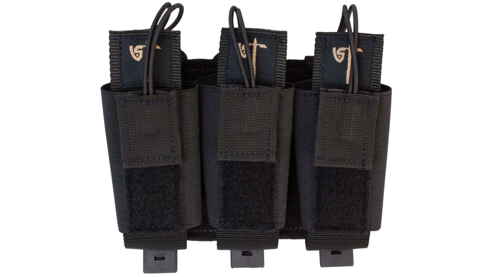 United States Tactical Rifle Mag Pouch w/Closure Lanyard, 3x2in, Black, UST-MOL03701