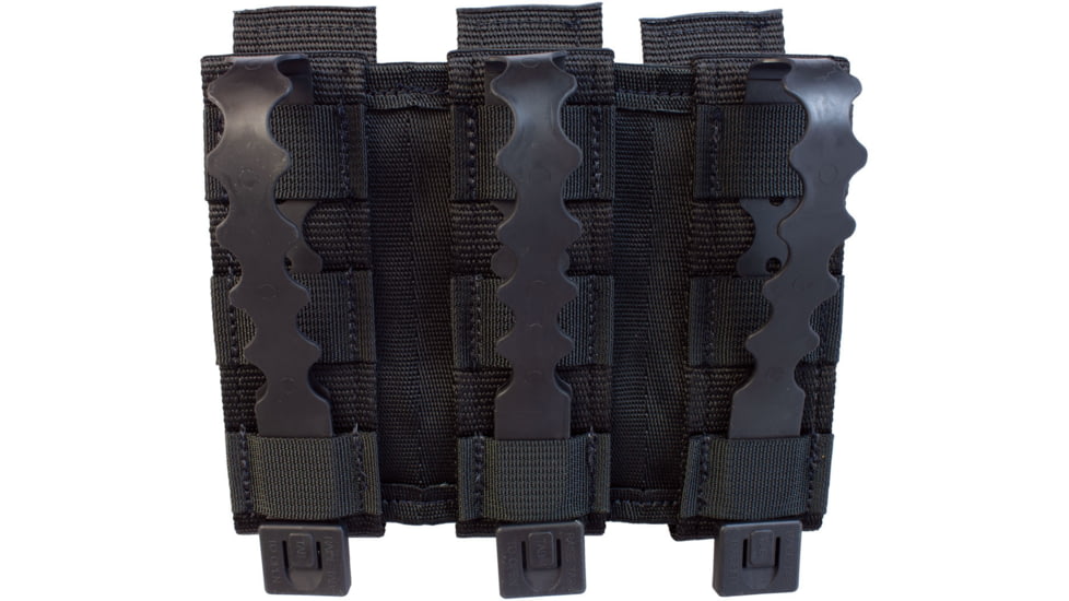 United States Tactical Triple Rifle/Pistol Mag Pouch, Black, UST-MOL03301