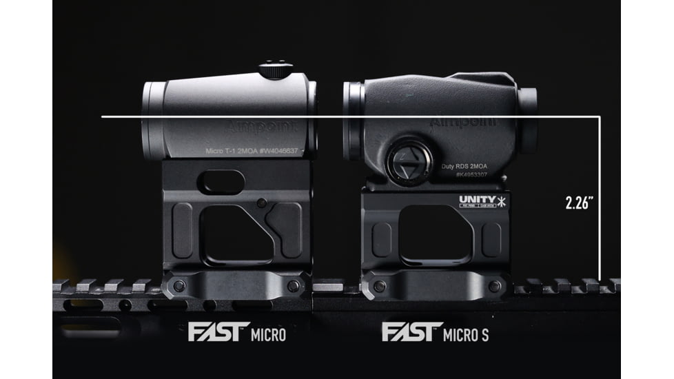 Unity Tactical FAST Micro S Mount, Black, FST-MISB