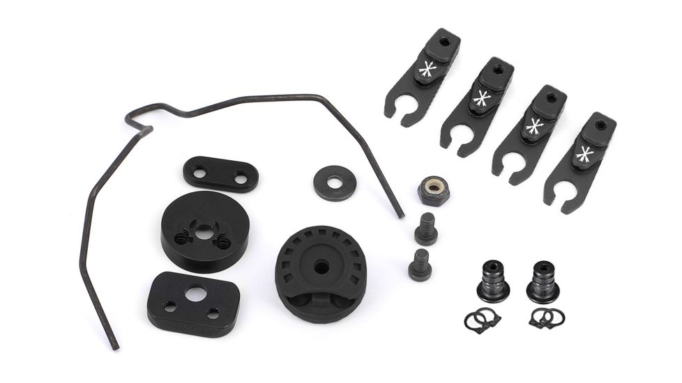 Unity Tactical Modular Attached Rail  Kit  Includes Sordin Arc Rail Adapter Kit - BTH - Team Wendy, Black HLM-MBTB