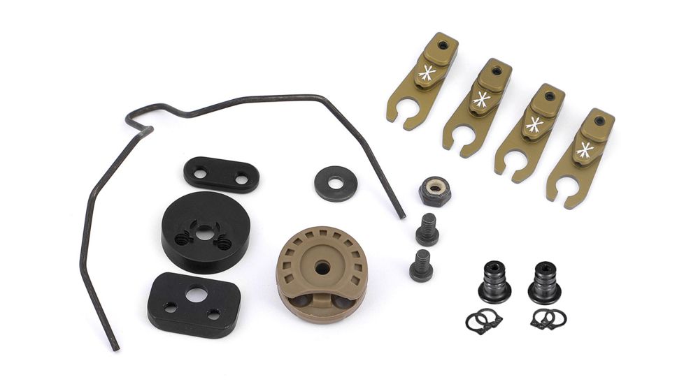 Unity Tactical Modular Attached Rail  Kit  Includes Sordin Arc Rail Adapter Kit - BTH - ARC Rail, FDE HLM-MBDF