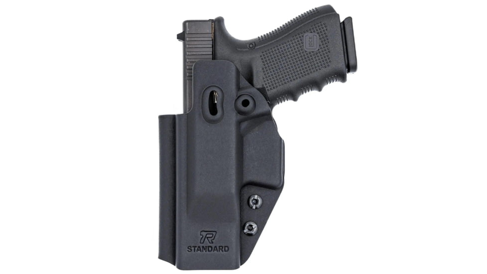 Universal Kydex, IWB Black Kydex, Belt Clip Fits Compact Sized Handguns, OWB Belt Kydex Holster, Right Hand