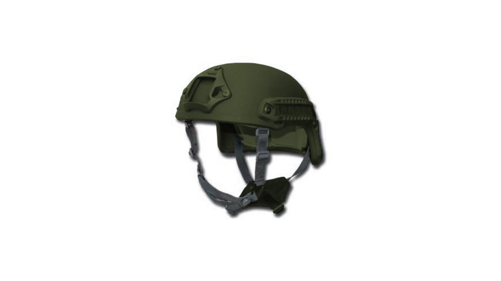 United Shield Spec Ops DELTA Ballistic Helmet Level IIIA w/ 4pt Harness System, OD Green, Medium SPEC OPS-DELTA-IIIA-OD-MD