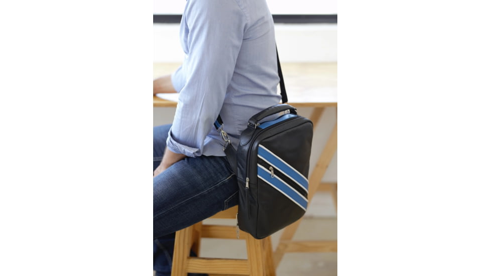 Urbn Chc Williams Bulletproof Vest Bag, Black/Blue/White, Medium, WILBLK/002