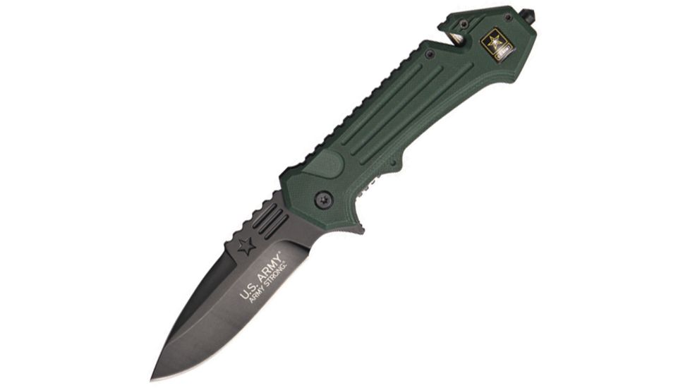 US Army Rescue Linerlock A/O, Fine Edge Knife USAA1006GP