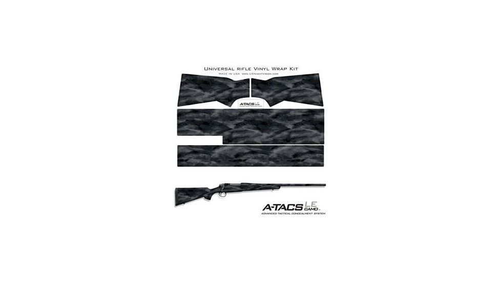 US Night Vision A-TACS Camo Pre-Cut Universal Rifle Skin Vinyl Wrap, 20x30in, A-TACS Camo LE 116542