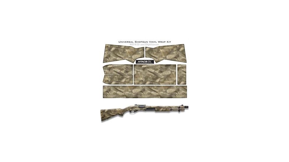 US Night Vision A-TACS Camo Pre-Cut Universal Shotgun Skin Vinyl Wrap, 20x30in, A-TACS Camo AU 116520