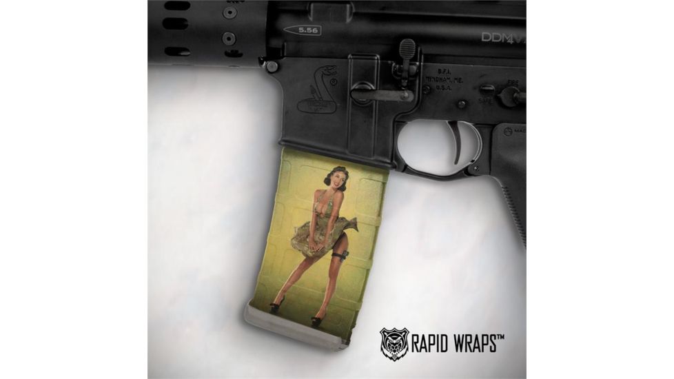 US Night Vision Mag Wraps AR Rifle 30-Shot Magazine Hot Shots Calendar 2013, Rosie Cover 021000
