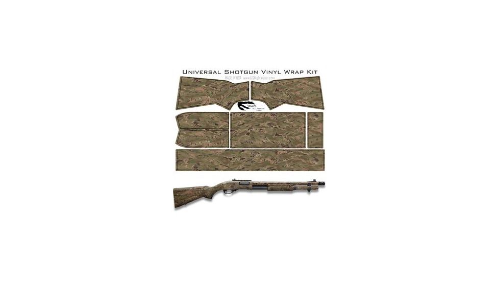 US Night Vision Tiger Stripe Camo Pre-Cut Universal Shotgun Skin Vinyl Wrap, 20x30in, All Terrain Tiger 056531