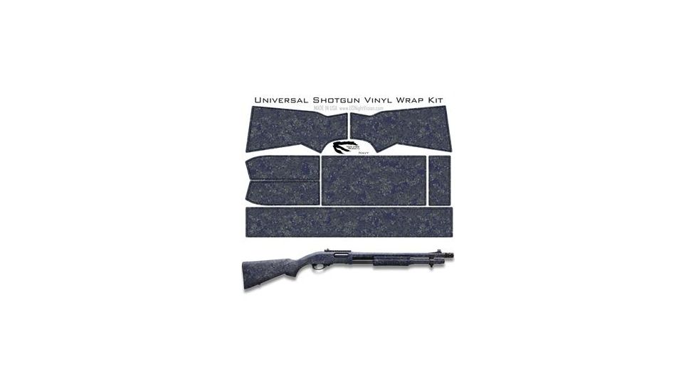 US Night Vision Tiger Stripe Camo Pre-Cut Universal Shotgun Skin Vinyl Wrap, 20x30in, Digital Navy 056533