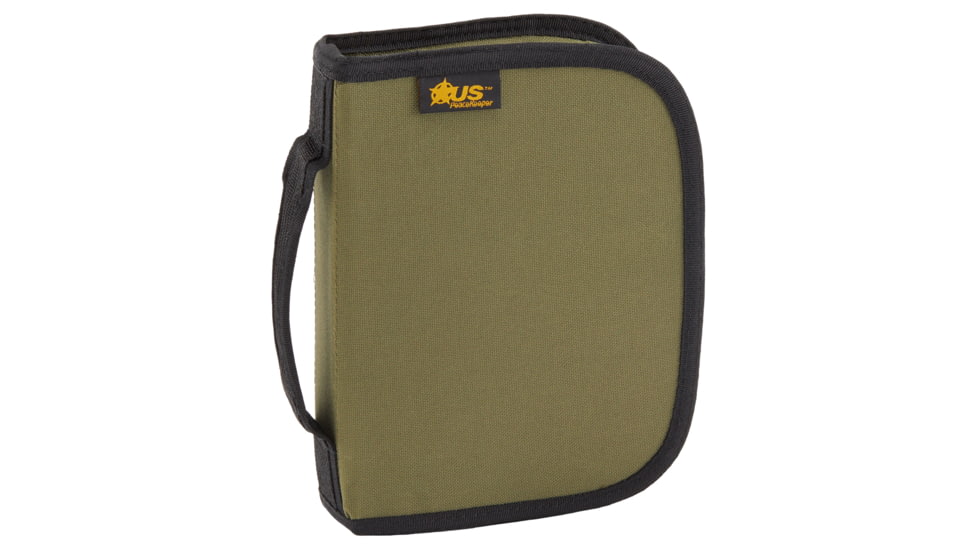 US PeaceKeeper 365 Micro Pistol Case, 6.75 X 8.75 X 1.5, 600 Denier Polyester, Olive Drab Green