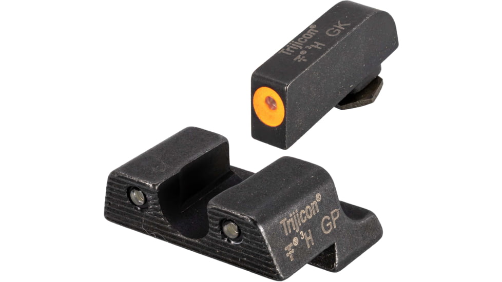 USED EDEMO Trijicon Heavy Duty Night Sights Orange Front Outline For Glock 42, EDEMO4, EDEMO1, Condition Fair, Installed/Mounted