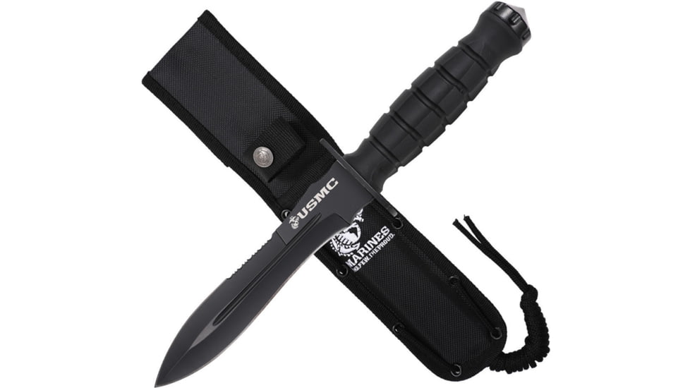 USMC Fixed Blade Black, USMFIX3002BK