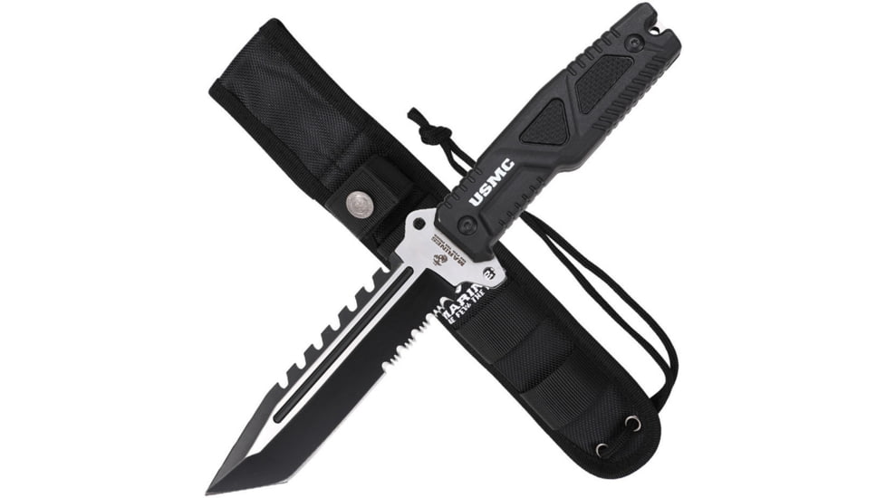 USMC Fixed Blade Black, USMFIX3003BK