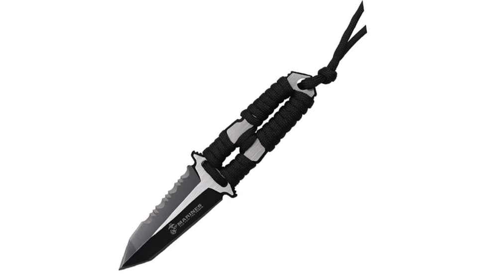 USMC Fixed Blade Black, USMFIX3013BK