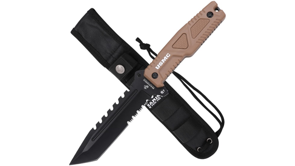 USMC Fixed Blade Tan, USMFIX3003TN